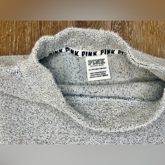 Victoria's Secret PINK Mock‎ Neck Stadium Oversized Sweatshirt - Picture 2 of 3
